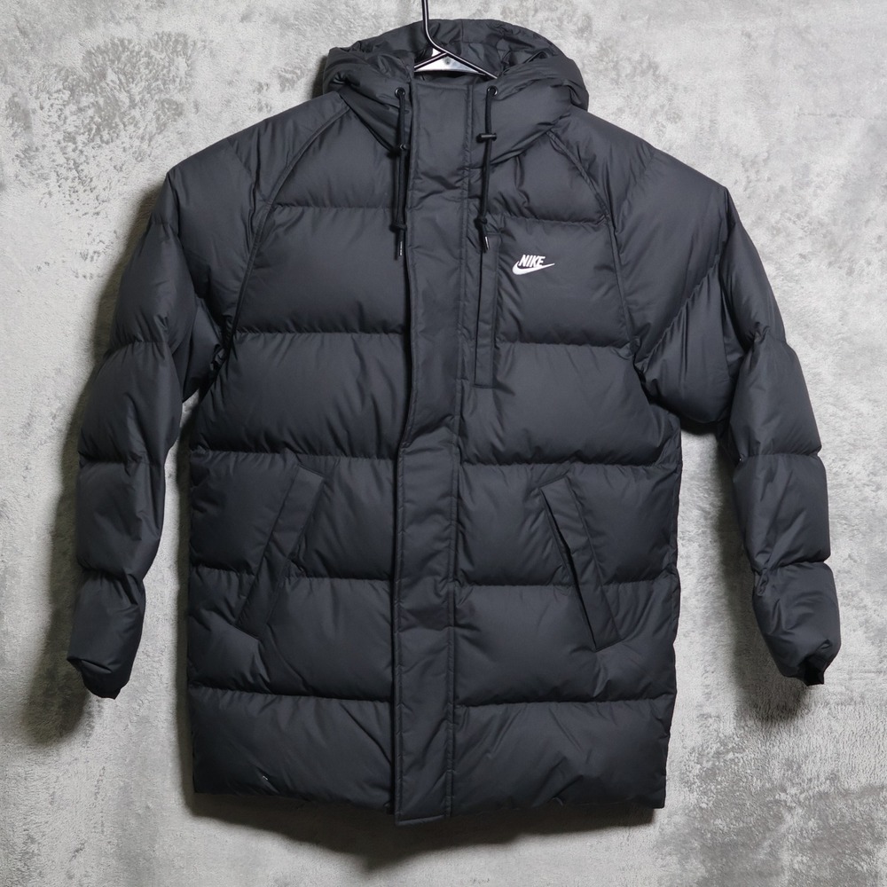 Nike Puffer Jacket Mens Small Black Sportswear Therma-FIT 650 Down IB2973-010